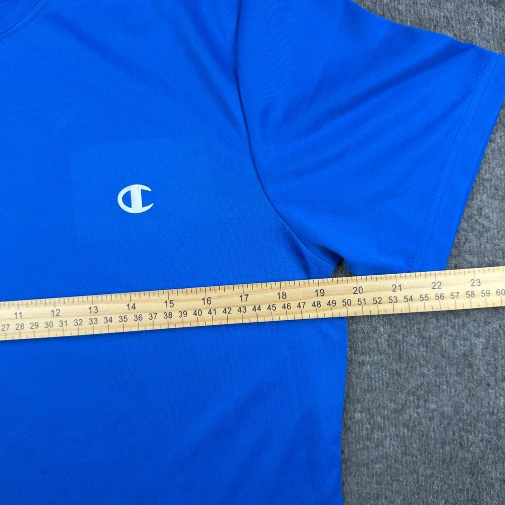 Champion Mens Royal Blue Performance T-Shirt Short Sleeve‎ Activewear Size L - Picture 6 of 7